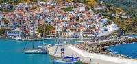 Skopelos old town marina